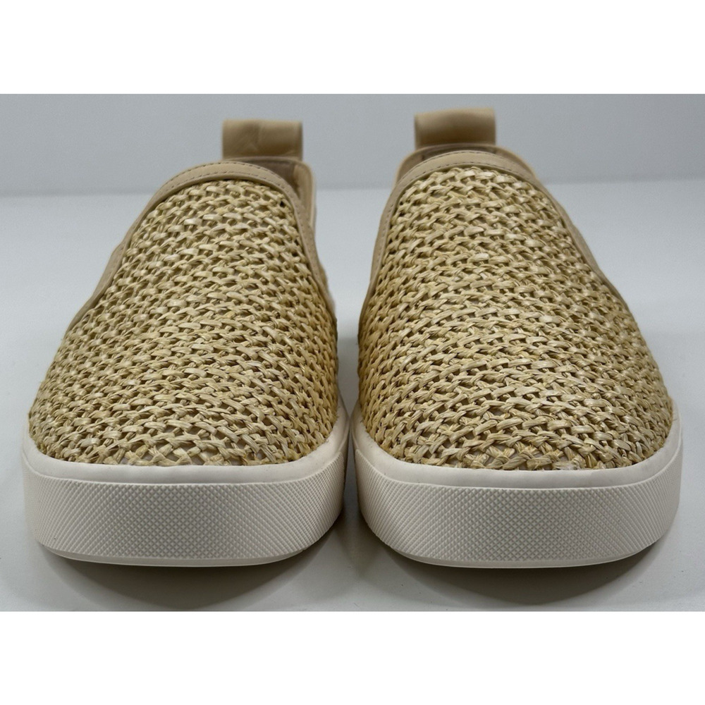 Vince Blair Natural Raffia Womens Slip On Sneakers Size 7.5M New $176 - Picture 3 of 10